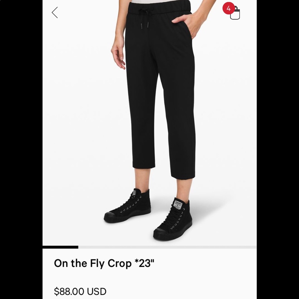 Lululemon On The Fly Crop 23”